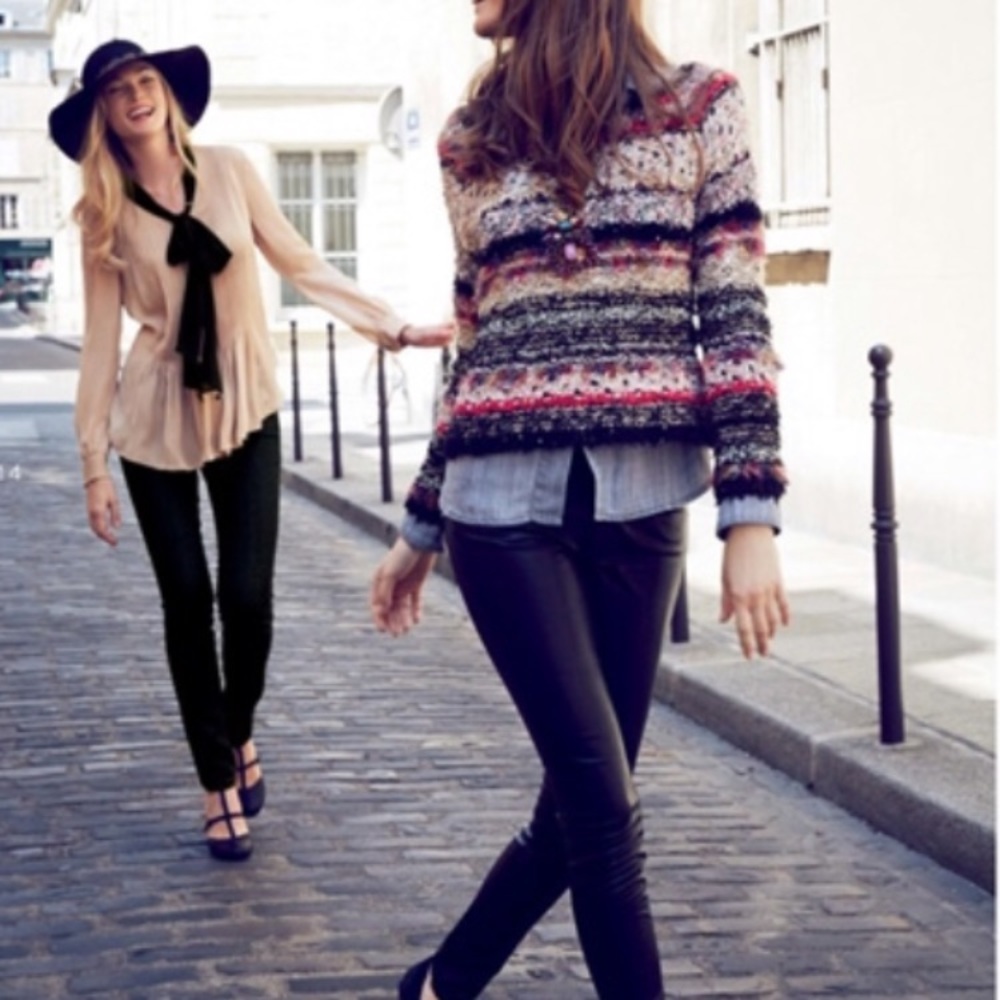 Anthropologie Sleeping on Snow Avron Pullover M sweater knit